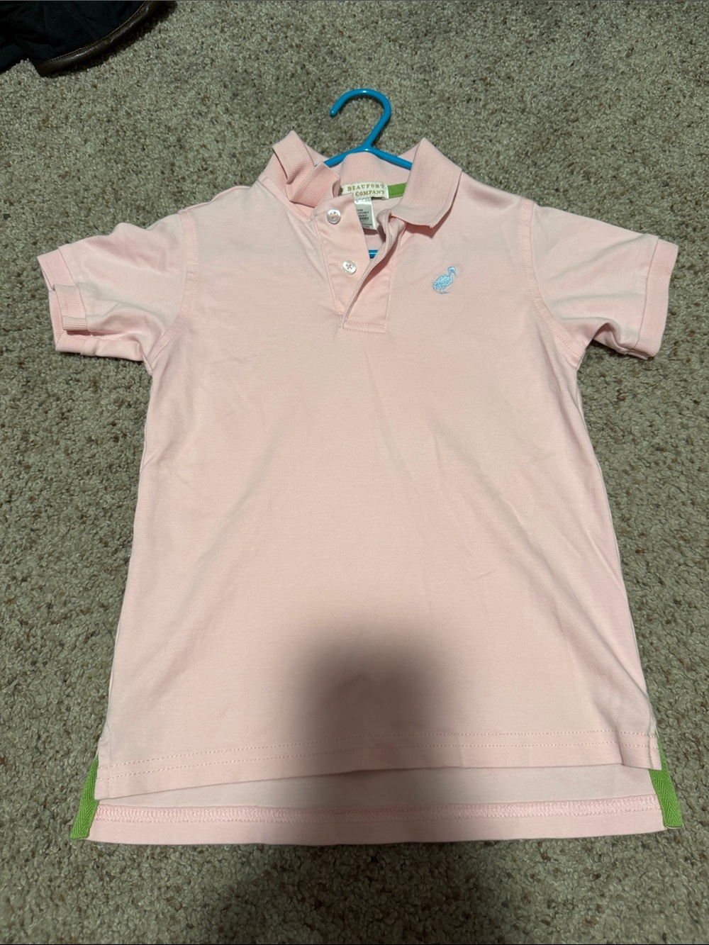 TBBC The Beaufort Bonnet Company Boys Sz5 Pink Polo